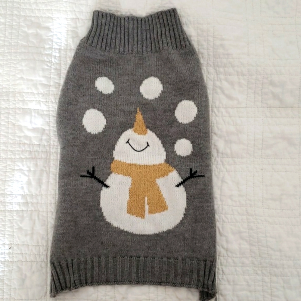 PET SWEATER Gray size Medium for dog or large cat